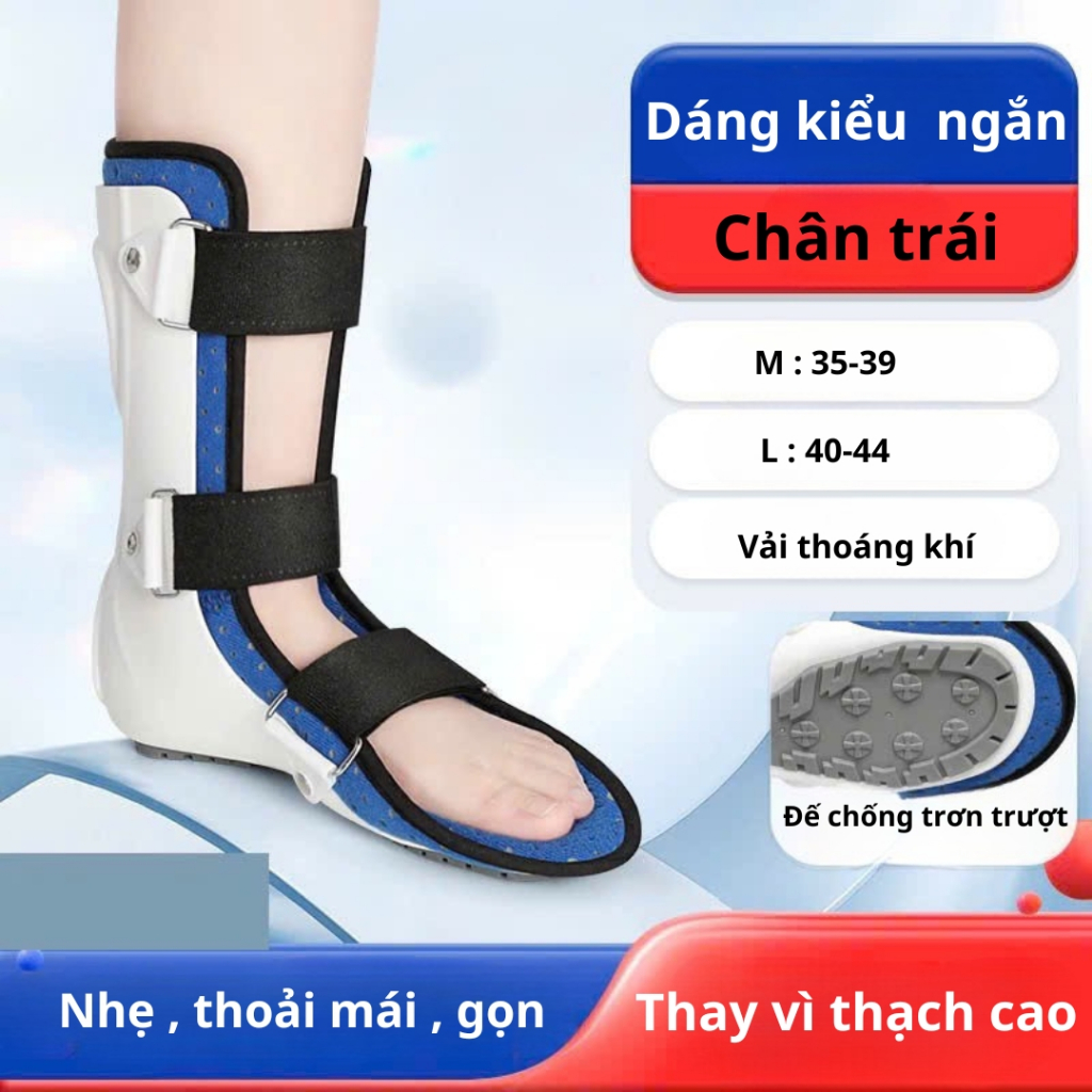 Nẹp Chân Cố Định Mắt Cá Chân - Thoáng Khí, Chống Trượt, Điều Chỉnh Thoải Mái
