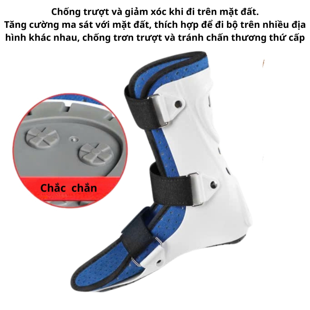 Nẹp Chân Cố Định Mắt Cá Chân - Thoáng Khí, Chống Trượt, Điều Chỉnh Thoải Mái