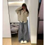 Quần Jean Nữ Ống CONG Xám Đen Wash Retro Lưng Cao Unisex BIGSIZE Ôm Eo Tôn Dáng Phong Cách Năng Động