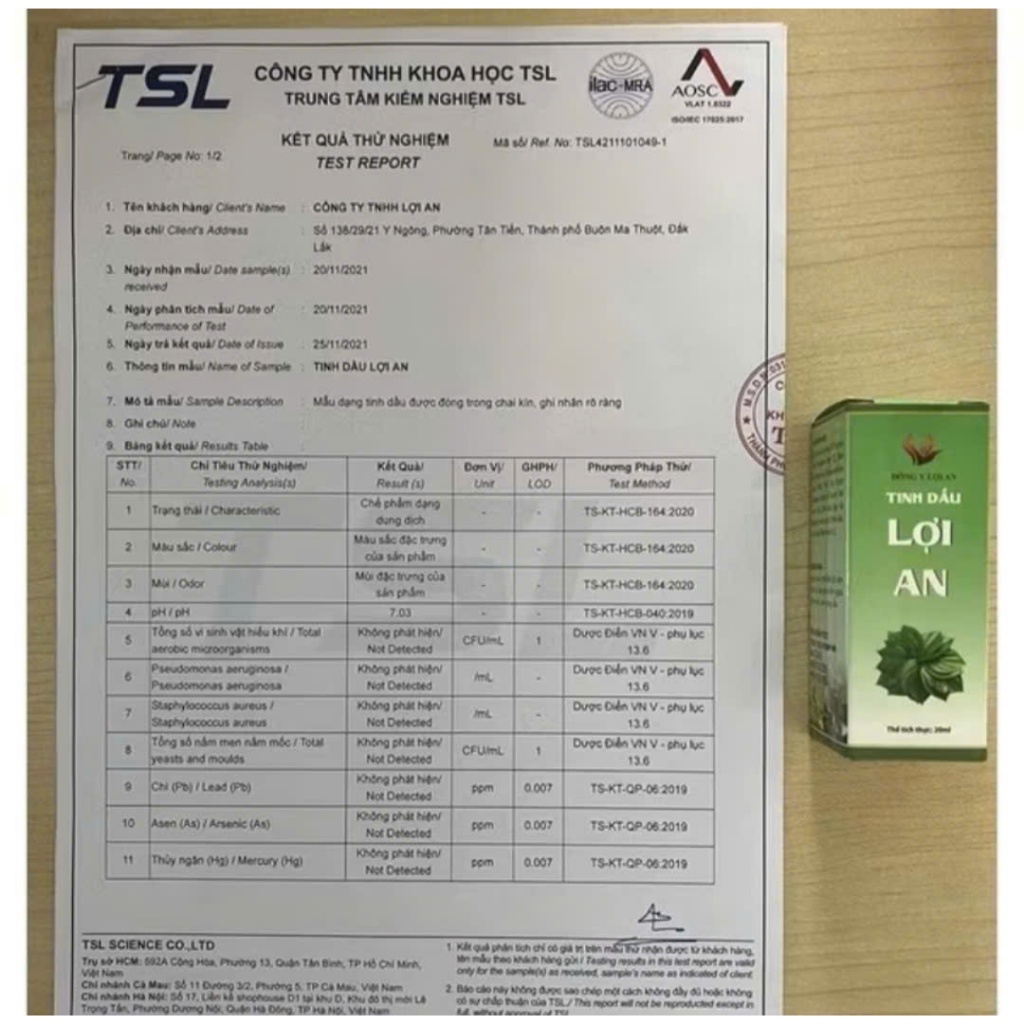 Tinh Dầu An Lợi An Hỗ Trợ Bôi Ho Khò Khè Cho Bé Hộp 20ml + quà