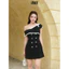 SERAPHINA DRESS - Đầm ngắn trễ vai chất liệu cao cấp sang trọng tôn dáng dày dặn