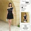 SERAPHINA DRESS - Đầm ngắn trễ vai chất liệu cao cấp sang trọng tôn dáng dày dặn