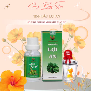 Tinh Dầu An Lợi An Hỗ Trợ Bôi Ho Khò Khè Cho Bé Hộp 20ml + quà