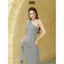 PEPPER DRESS by Lasuzie - Đầm cutout thun chéo vai thiết kế midi ren họa tiết hình học lạ mắt