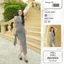 PEPPER DRESS by Lasuzie - Đầm cutout thun chéo vai thiết kế midi ren họa tiết hình học lạ mắt