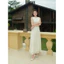 VIVIENNE LACE DRESS - Đầm maxi ren họa tiết lạ mắt vải re cao cấp phối viền lụa tinh tế