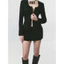 Áo Da Lộn Dài Tay Nữ Suede Skirt Dáng Ngắn Ôm Body Khóa Kéo Trước Phong Cách Sang Trọng