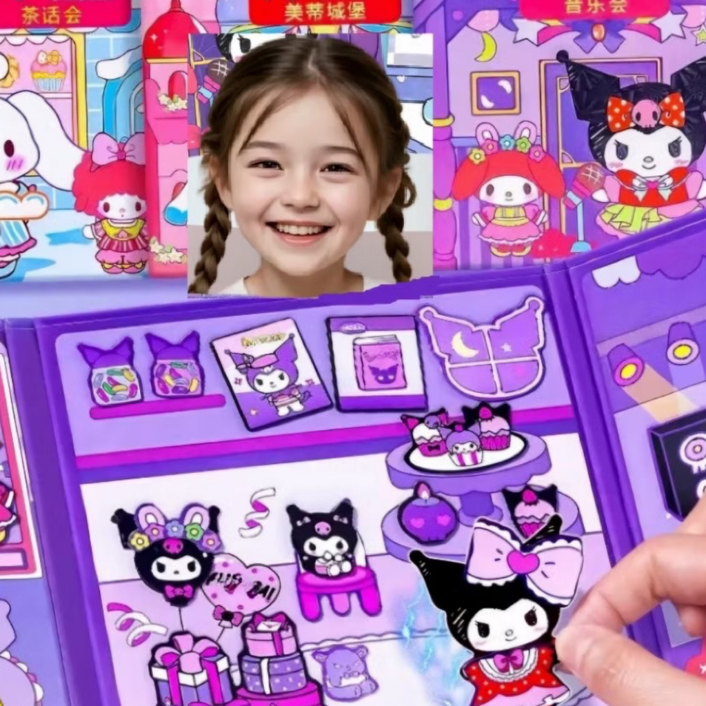 [HCM] Sổ Dán Nam Châm Từ Tính Hoạt Hình –  Đồ Chơi Sách Sticker Bóc Dán Giáo Dục Cho Bé