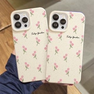 Ốp Lưng iPhone Mềm Thân Thiện Môi Trường Pink Tulip Chống Sốc, Bảo Vệ Cam -iP 7/8/X/XS/11/12/13/14/15/16/17/Plus/Pro/Max