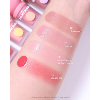 [2P] Má Hồng Kem Kèm Mút Tán 2P Original Oh Mh Blush Dot Nội Địa Thái