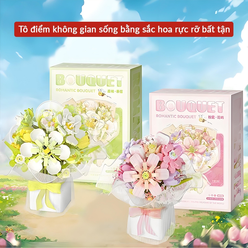 【3 IN 1】Mô Hình Hoa  Vĩnh Cửu AYYKX - Quà Tặng Ý Nghĩa + Đồ Chơi Giải Trí + Trang Trí Nhà Sang Trọng