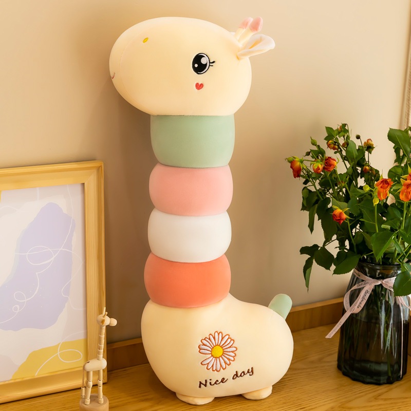 Gối ôm thú nhồi bông hình nai con và gà con dễ thương - Gối trang trí phòng ngủ mềm mại G174.