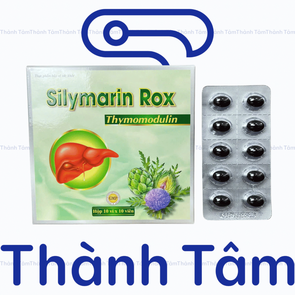 (Xanh) Viên uống SILYMARIN ROX XANH 100V tốt cho gan, bồi bổ gan, bảo vệ và giải độc gan, làm mát gan