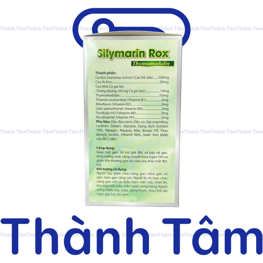 (Xanh) Viên uống SILYMARIN ROX XANH 100V tốt cho gan, bồi bổ gan, bảo vệ và giải độc gan, làm mát gan