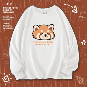Áo Sweater Unisex HappyFamily Họa Tiết Chú Cáo Đáng Yêu Chất Cotton 100 Cao Cấp
