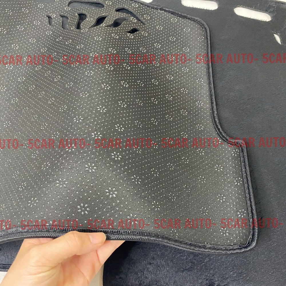Thảm taplo Nhung/Da Carbon Vinfast Limo Green/MPV7 chống nóng hiệu quả, chống chói, thẩm mỹ đẹp, chuẩn khít form xe