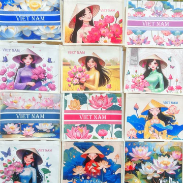 (ĐỦ MẪU) Túi vải đay, túi cói du lịch, túi canvas eco, túi xách đi biển in hình Việt Nam xinh xắn