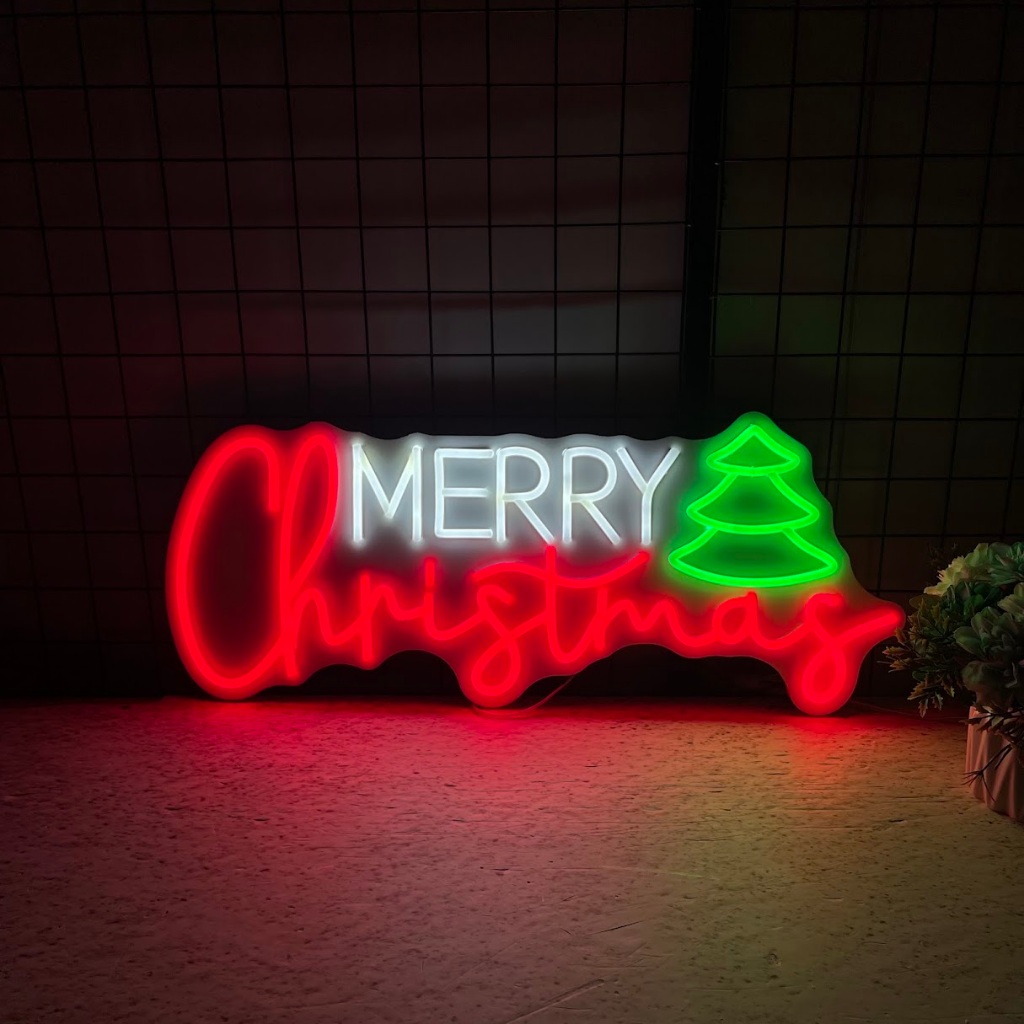 Đèn Trang Trí Led Neon Sign MERRY CHRISTMAS - Giáng Sinh - Kích thước 60 cm