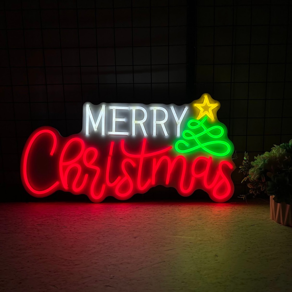 Đèn Trang Trí Led Neon Sign MERRY CHRISTMAS - Giáng Sinh - Kích thước 60 cm