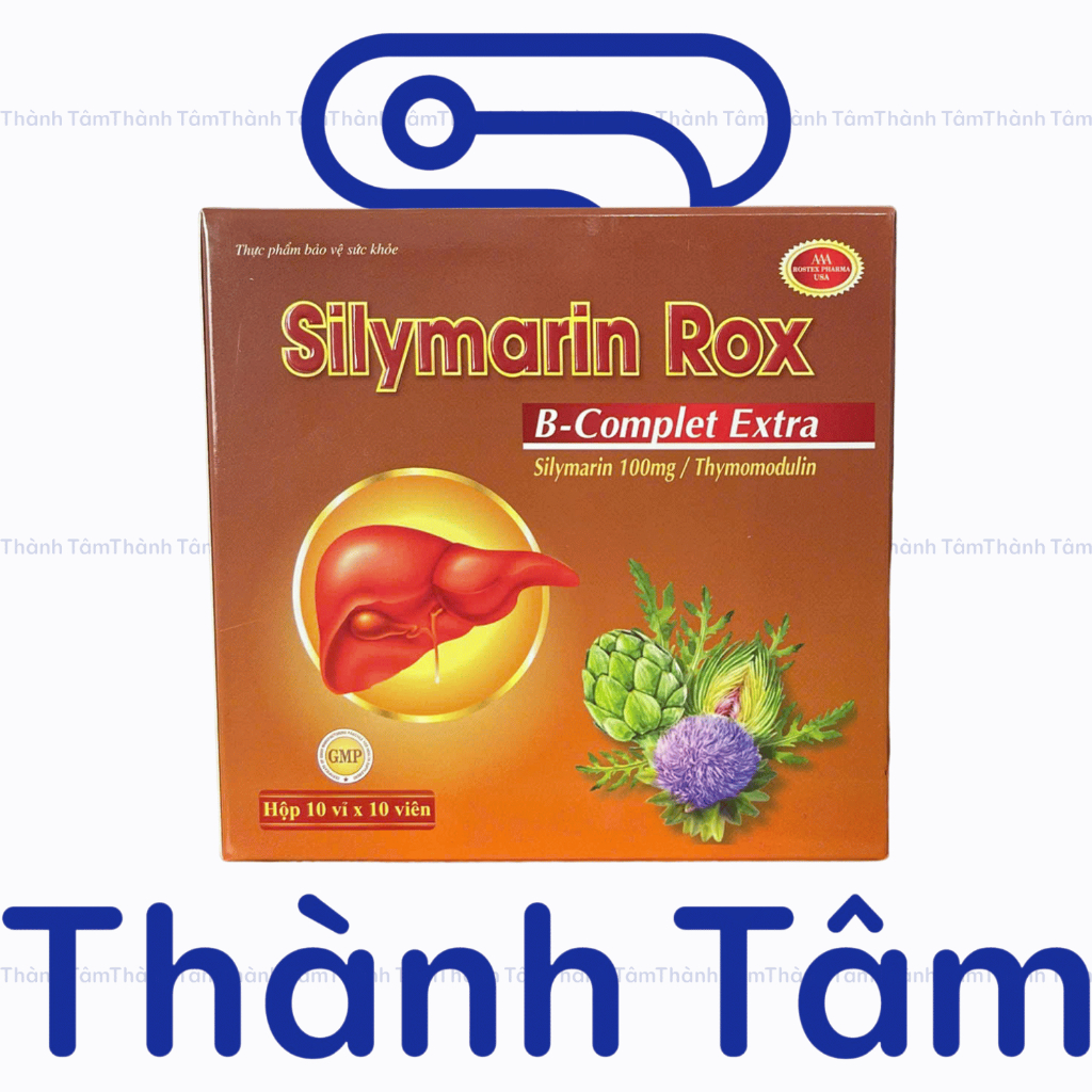 (Nâu) Viên uống SILYMARIN ROX NÂU 100V tốt cho gan, bồi bổ gan, bảo vệ và giải độc gan, làm mát gan