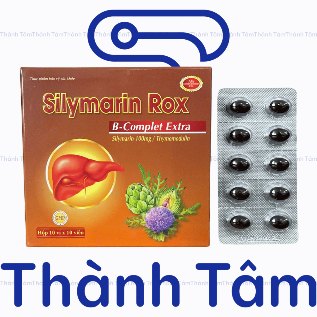(Nâu) Viên uống SILYMARIN ROX NÂU 100V tốt cho gan, bồi bổ gan, bảo vệ và giải độc gan, làm mát gan