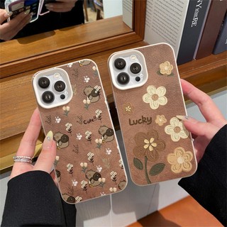 Ốp Lưng iPhone TPU Họa Tiết Da Mềm Lucky Flower Chống Sốc, Bảo Vệ Camera - iP X/XS/11/12/13/14/15/16/17/Plus/Pro/Max/Air