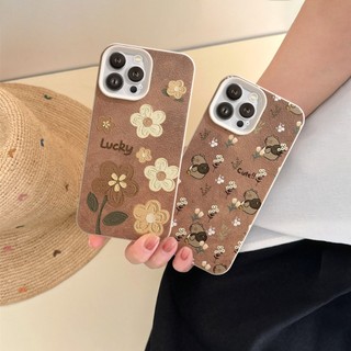 Ốp Lưng iPhone TPU Họa Tiết Da Mềm Lucky Flower Chống Sốc, Bảo Vệ Camera - iP X/XS/11/12/13/14/15/16/17/Plus/Pro/Max/Air