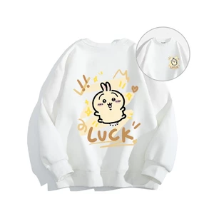 Áo Sweater Unisex HappyFamily Họa Tiết LUCK đáng yêu Chất Cotton 100 Cao Cấp