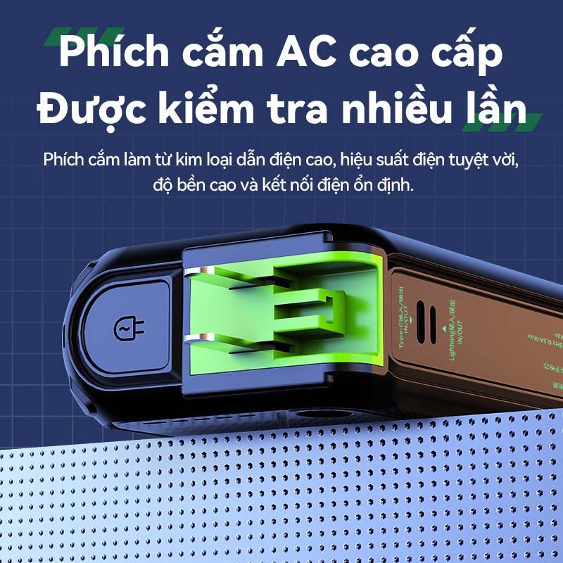 Sạc Dự Phòng Chính Hãng, Hỗ Trợ Sạc Không Dây,Củ Sạc có chứng nhận CCC,BH 12 Tháng