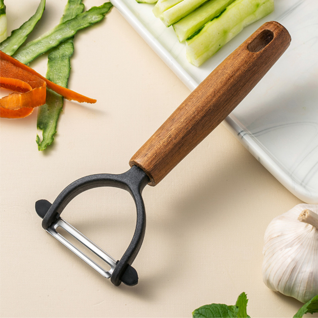 Nạo Gọt Hoa Qủa Tay Nắm Bằng Gỗ Lưỡi Dao Sắc Bén Dễ Dàng Sử Dụng