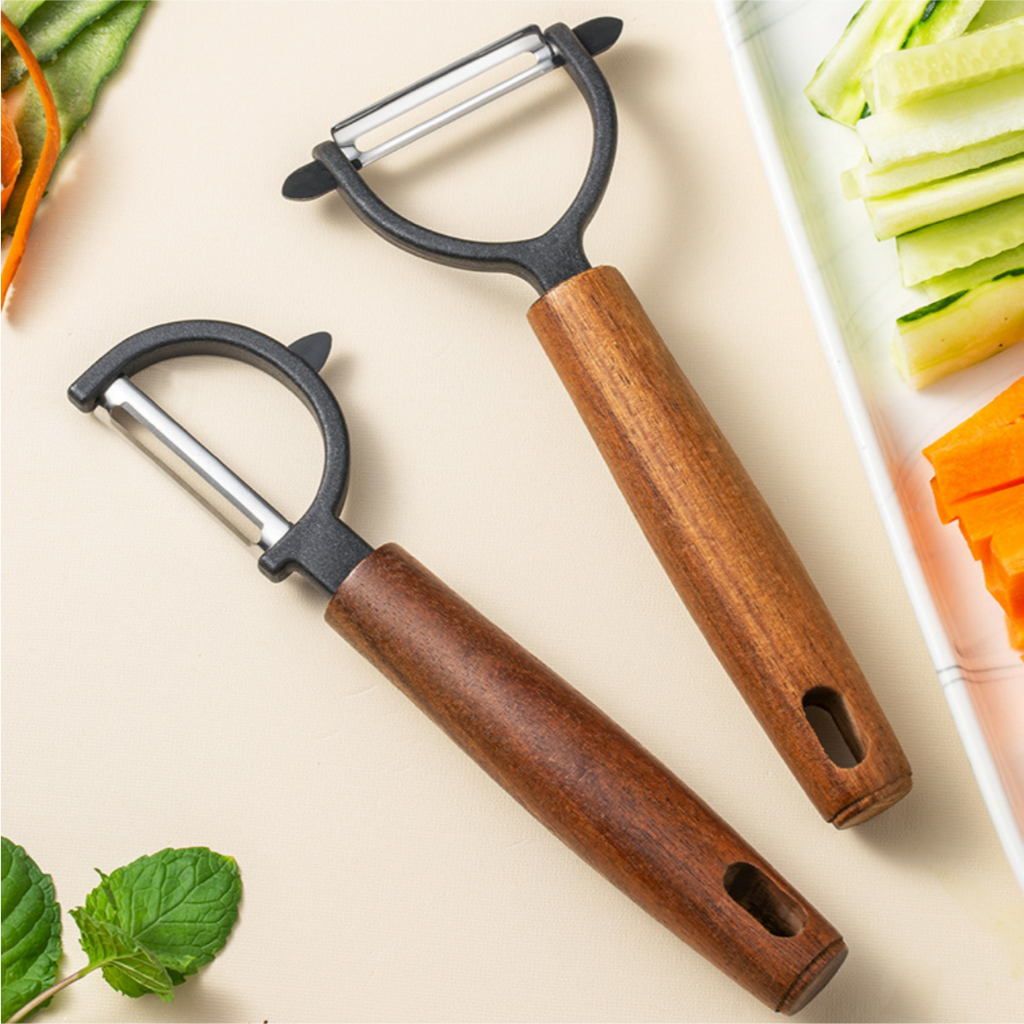 Nạo Gọt Hoa Qủa Tay Nắm Bằng Gỗ Lưỡi Dao Sắc Bén Dễ Dàng Sử Dụng
