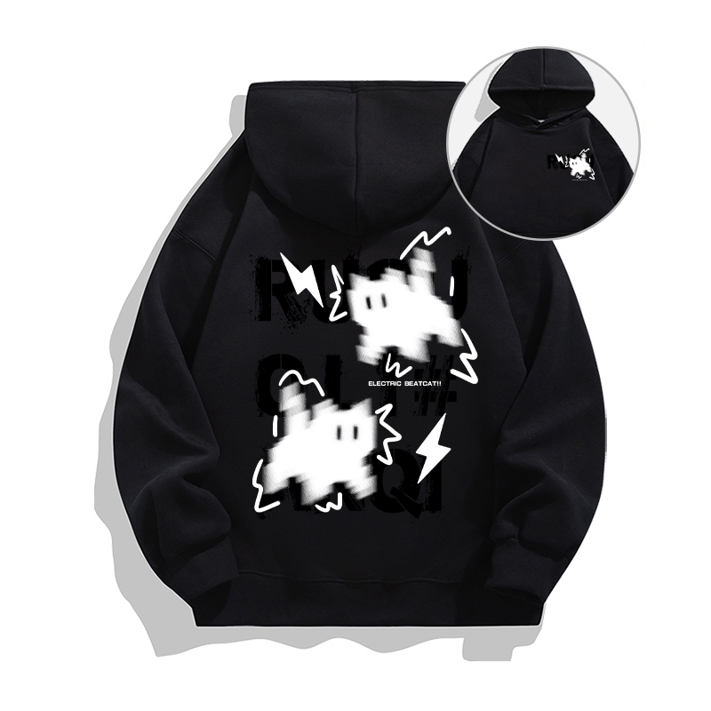 Áo Hoodie HappyTee Unisex Form rộng Chú Chó  Dễ thương Chất Nỉ Cao cấp nhiều màu sắc
