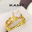 Nhẫn Kim Tài Nữ Đính Một Viên Đá Sang Trọng Siêu Đẹp Mạ Vàng 18K Bền Màu