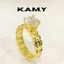 Nhẫn Kim Tài Nữ Đính Một Viên Đá Sang Trọng Siêu Đẹp Mạ Vàng 18K Bền Màu