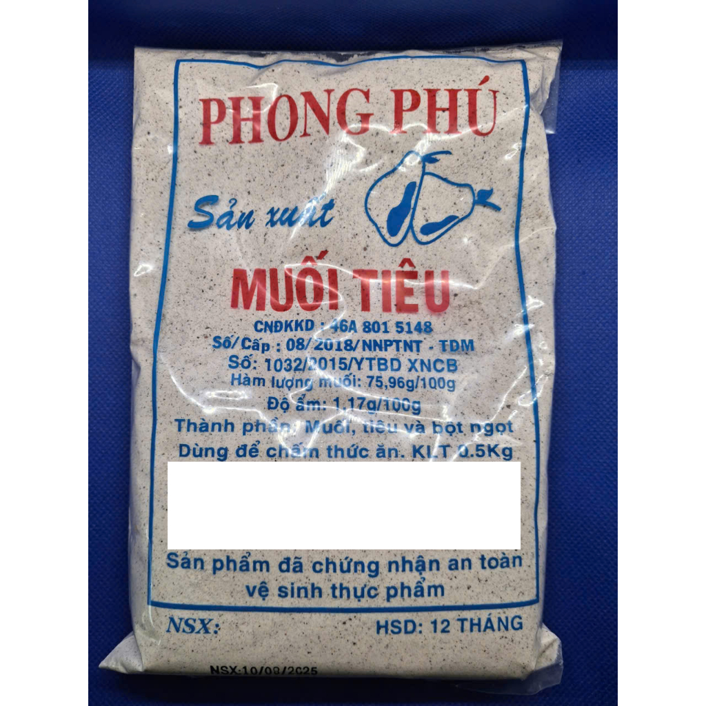 Muối Tiêu Phong Phú ( Bịch 500g )