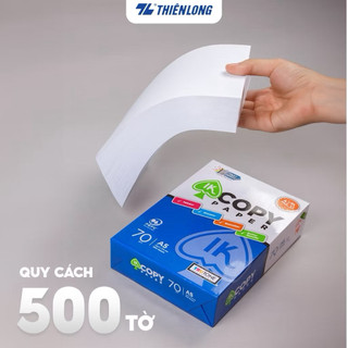 Giấy A5 70 gsm IK Copy 500 tờ - Hàng nhập khẩu Indonesia - Giấy in trắng, đều màu, chất lượng cao, không lem nhòe