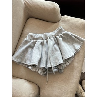 Váy ngắn nữ chất nỉ form xoè có quần bảo hộ cạp chun rút dây 3 màu VANISA CV46