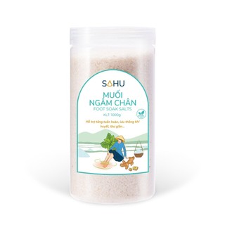 Muối ngâm chân Sahu giúp thư giãn, lưu thông khí huyết