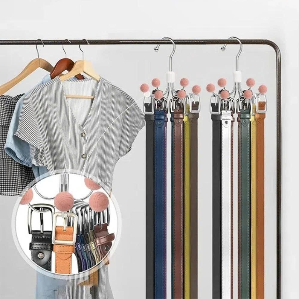 Mua 10 Tặng 1 Móc Treo Inox 6 Chấu Xoay Tiện Lợi Móc Treo Quần Áo, Túi Xách, Thắt Lưng, Mũ Nón