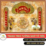 Tranh Bàn thờ gia tiên , Tranh treo phòng Thờ Cựu Huyền Thất Tổ thiết kế kích thước theo yêu cầu Cỡ Lớn — ảnh 1