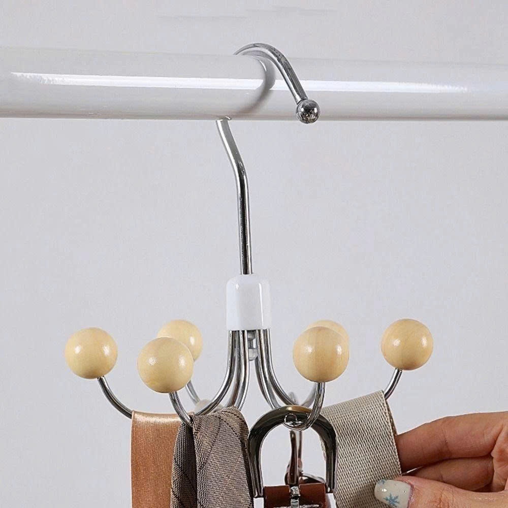 Mua 10 Tặng 1 Móc Treo Inox 6 Chấu Xoay Tiện Lợi Móc Treo Quần Áo, Túi Xách, Thắt Lưng, Mũ Nón