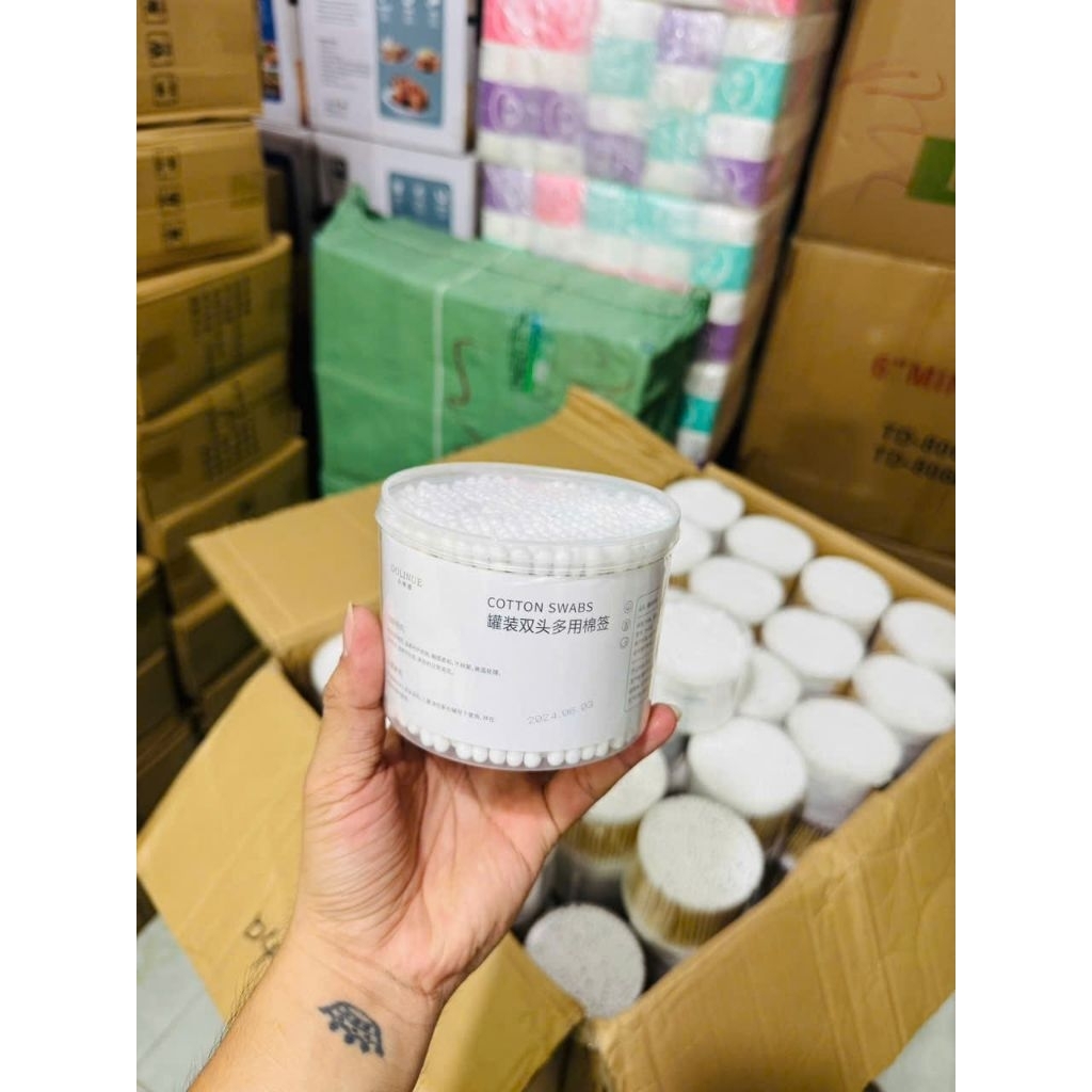 siêu sale combo 3 hộp Tăm bông tiện lợi/hộp 500 cây