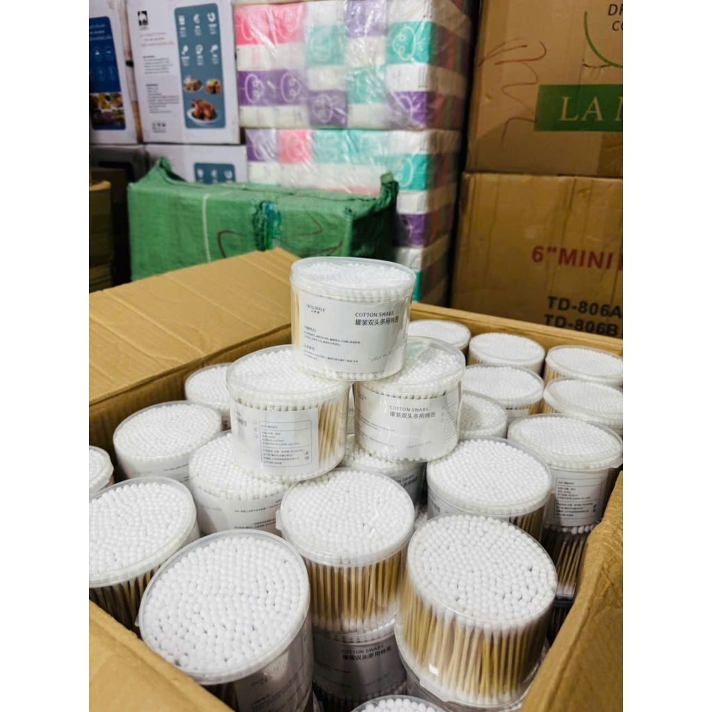 siêu sale combo 3 hộp Tăm bông tiện lợi/hộp 500 cây