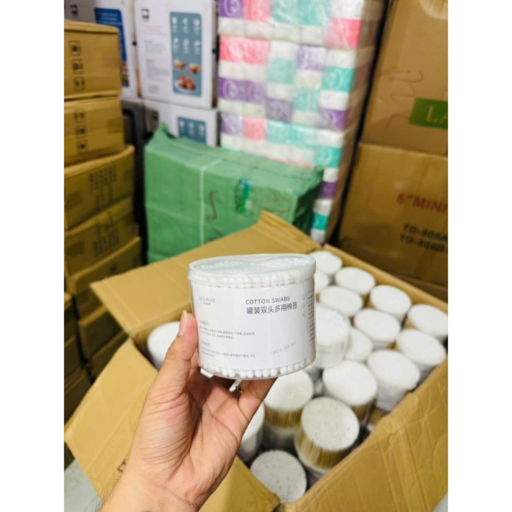siêu sale combo 3 hộp Tăm bông tiện lợi/hộp 500 cây