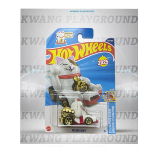 Kwang Playground - Xe mô hình Hot Wheels basic Mèo Thần Tài Feline Lucky - Case N 2025
