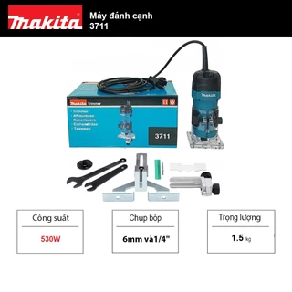 Máy đánh cạnh Makita 3711 (1/4") Công suất 530W - Chống khởi động lại