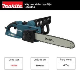 Máy cưa xích chạy điện Makita UC4041A - Chiều dài làm 400mm