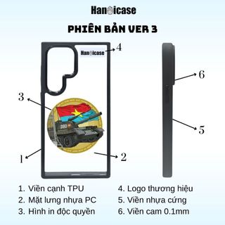 Ốp lưng điện thoại Han icase cho Samsung S23/S24/S25 Series Chống sốc 2.5m, Độc Quyền Xe Tăng
