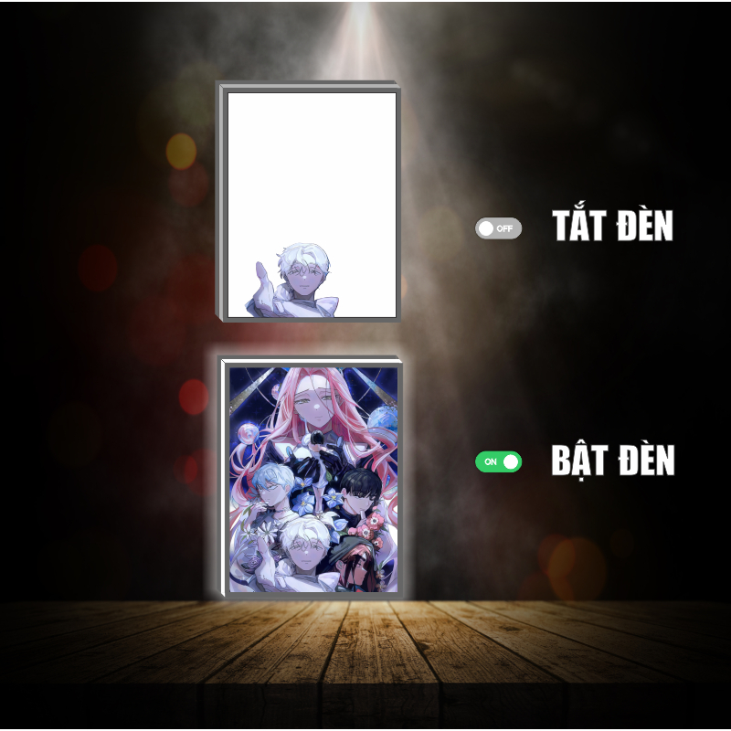 Tranh đèn led 3D đổi màu Alien Stage - Tranh đèn led 3D ANIME trang trí bàn làm việc, đèn ngủ