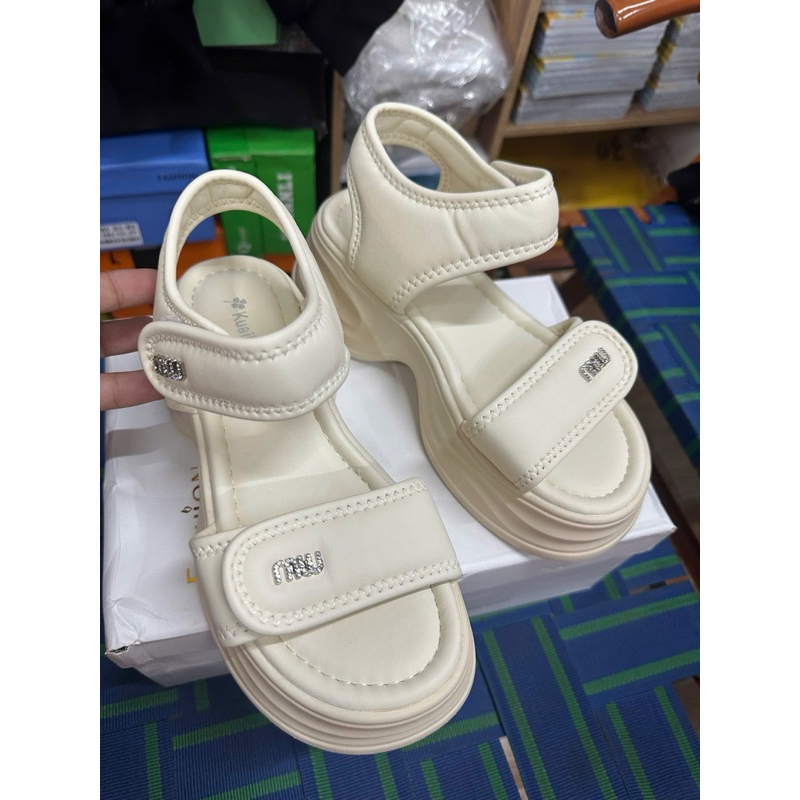 Sandal Nữ Đế Cao Su Êm Nhẹ, Quai Dán Thoải Mái – Phong Cách Hàn Quốc
